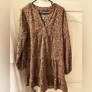 Leopard tunic/dress